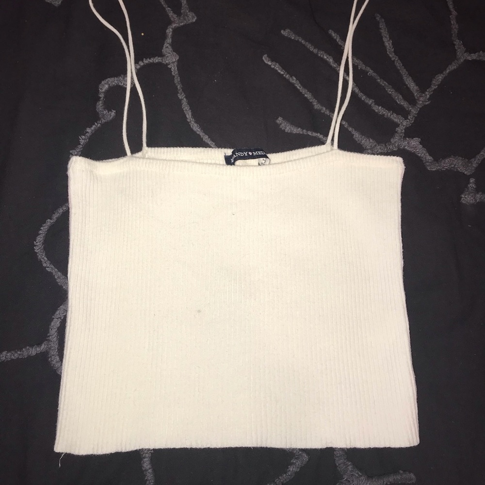 Pink and purple striped brandy tank